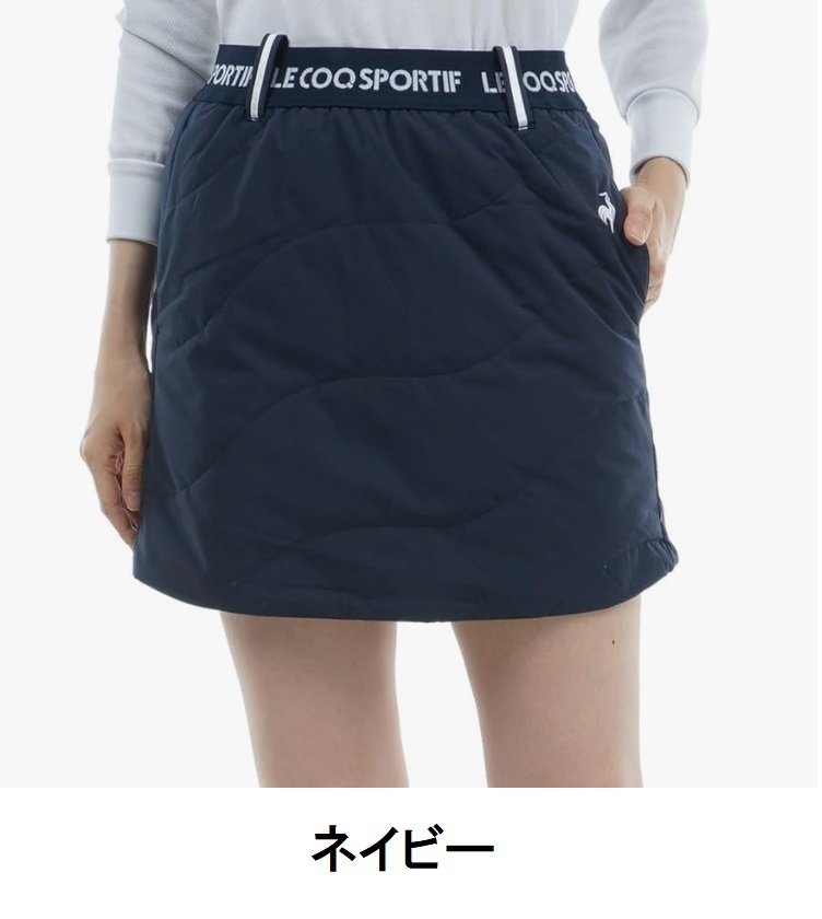 ルコック 【le coq sportif 】 レディース 中綿 スカート QGWWJE10 ネイビー M 【2613】拍卖