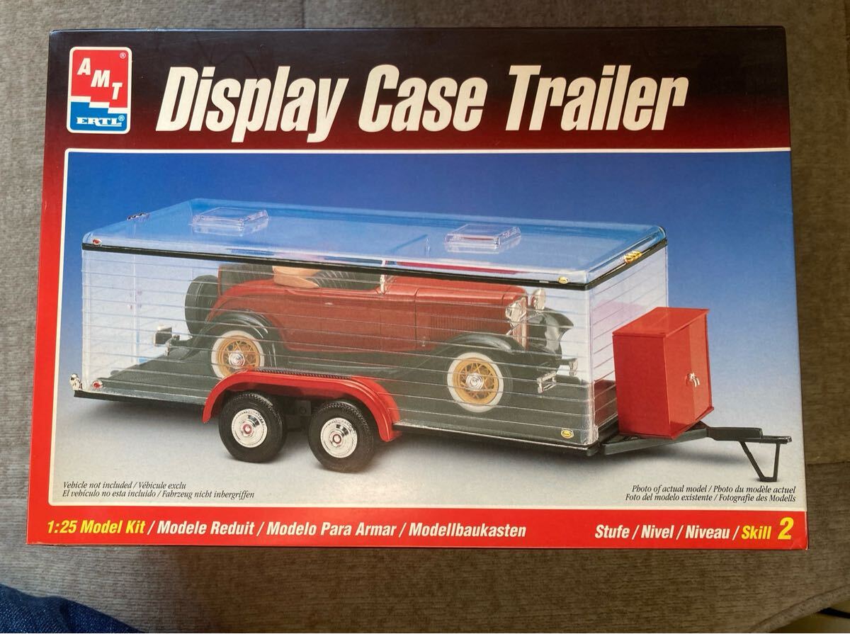 AMT DISPLAY CASE TRAILER ディスプレイケース車 トレーラー KIT 未組立 当時物 アメ車プラモデル拍卖