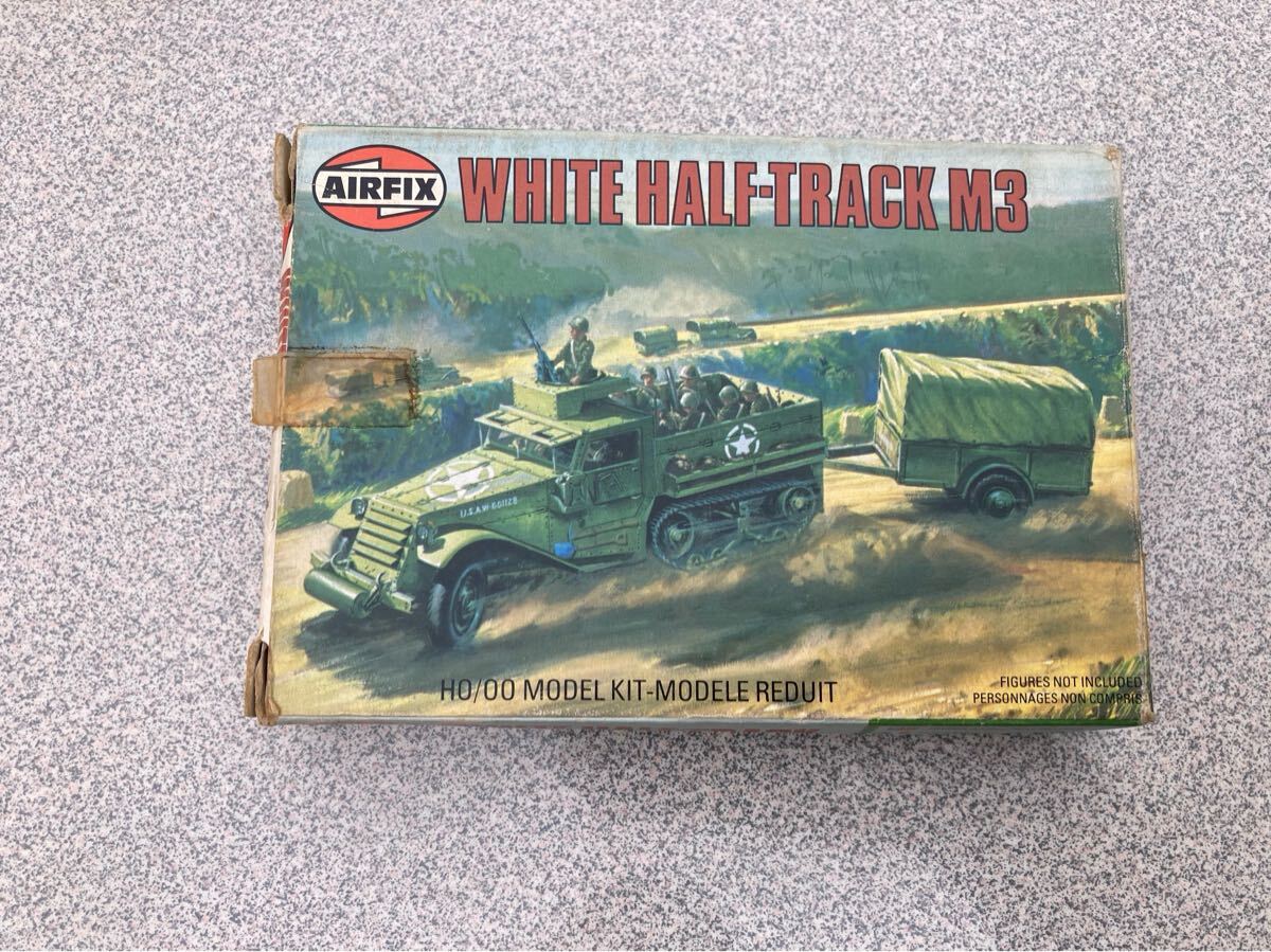 AIRFIX WHITE HALF TRACK M3U.S.AW 60H128HOプラモデル当時物絶版拍卖