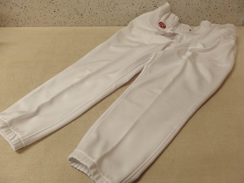 0250012a【asics ユニフォーム (セミロング パンツ) RT-1003】アシックス/Rawlings/野球/ホワイト/ポリエステル95%/綿5%/未使用保管品拍卖