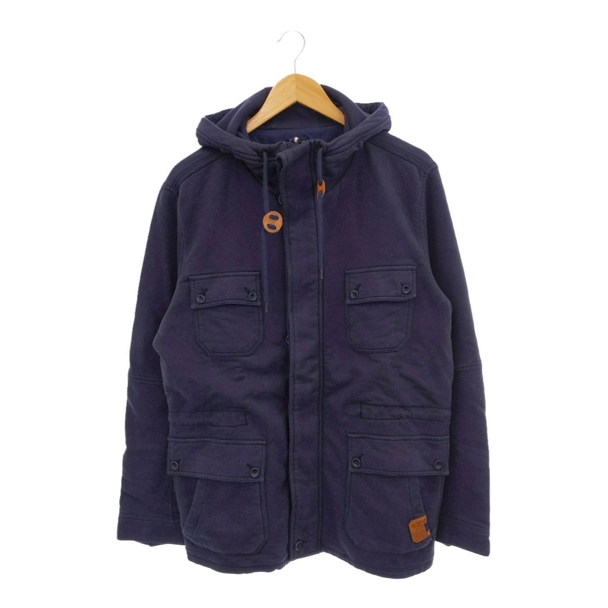 WB769D1 DIESEL ディーゼル JUSMUG JACKET M-65型 スウェット ミリタリージャケット XLサイズ ネイビー トルコ製 メンズ 未使用 /26拍卖