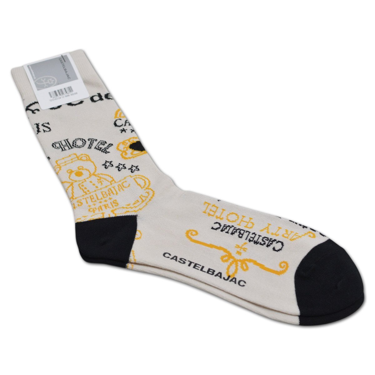 2025新作【カステルバジャック】メンズ 靴下 ソックス ベージュ 7215193124-13 CASTELBAJAC カジュアル ゴルフ メール便可 おしゃれ @拍卖