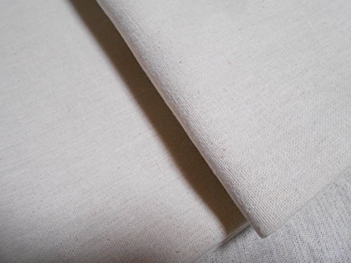 丈夫で長持ち 綿麻(コットン リネン) 無地 の キャンパス生地 (白よりのベージュ) (幅150cmx長さ200cm)拍卖