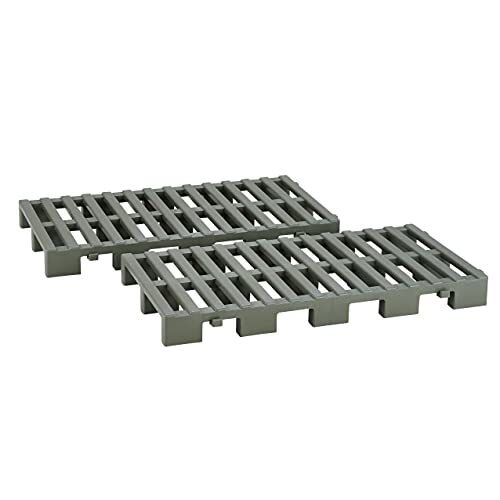 Belca 日本製 すのこ クリーンパレット 連結タイプ 2台入り 幅38.3×奥行75.3×高さ7.1cm エコグリーン 耐荷重 60kg ジ拍卖