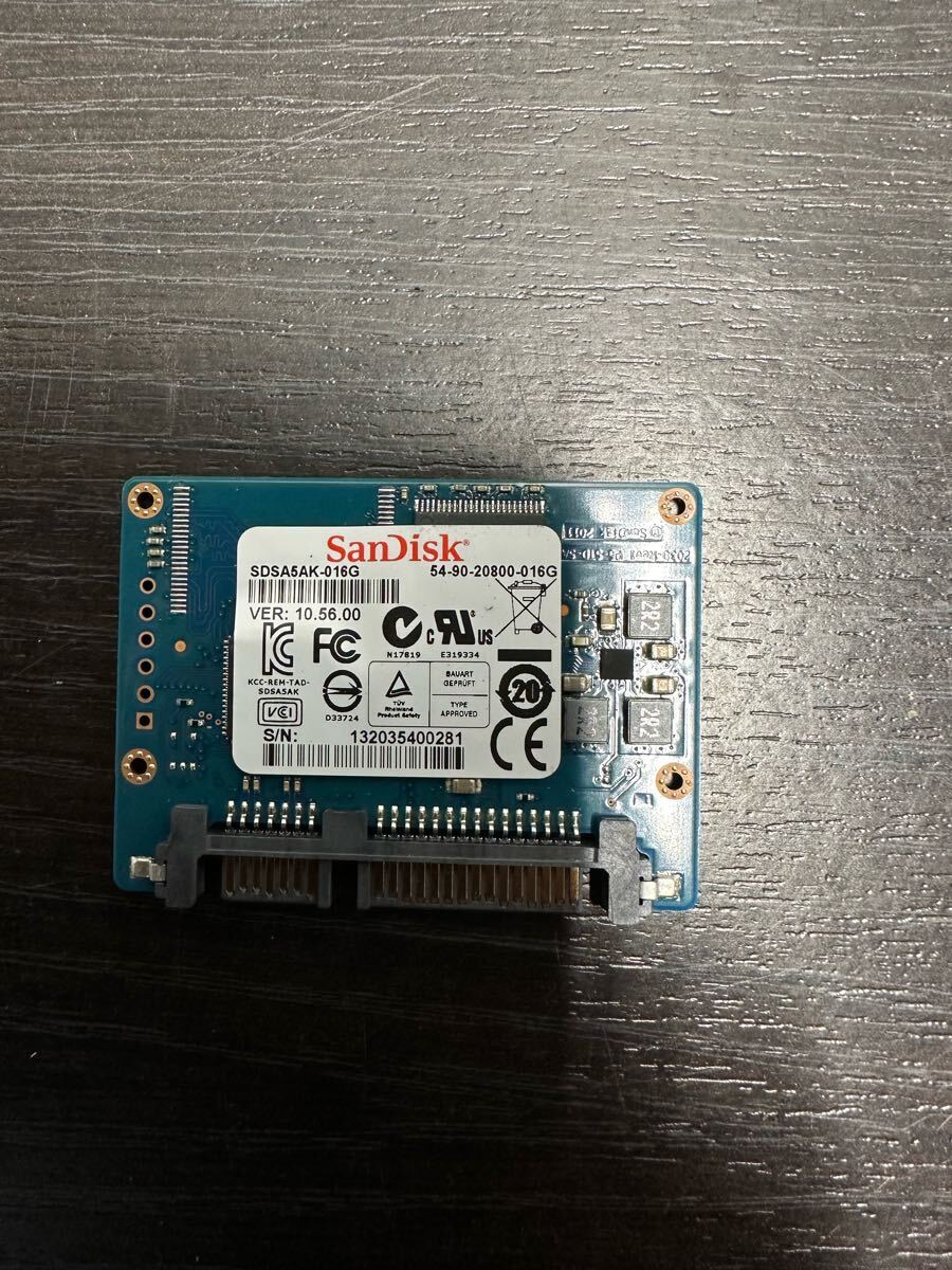 「1FX」SanDisk SDSA5AK-016G 内蔵 Half Slim SATA 16GB SSD(250214)拍卖