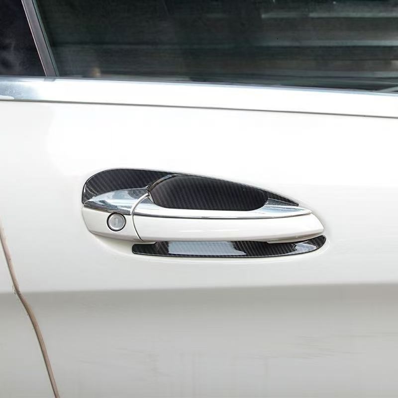 スポーティ全開♪ メルセデス ベンツ カーボン ルック ドアハンドル カバー W166 ML350 ML63 Mクラス プロテクター拍卖