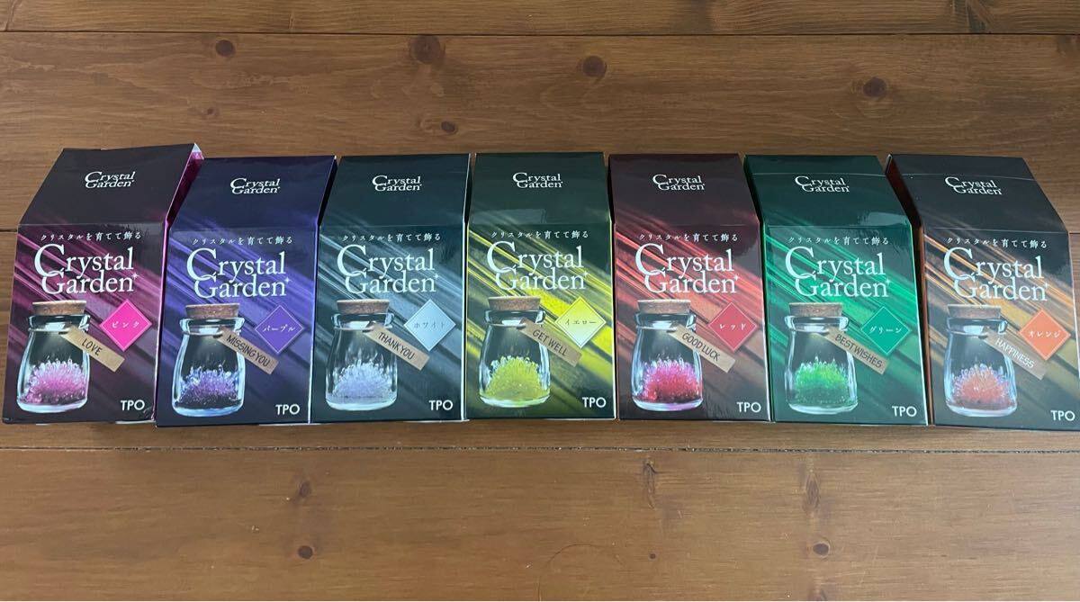 クリスタルガーデン Crystal Garden クリスタルを育てて飾る 7個セット拍卖