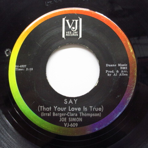 JOE SIMON()-Say / My Adorable One拍卖