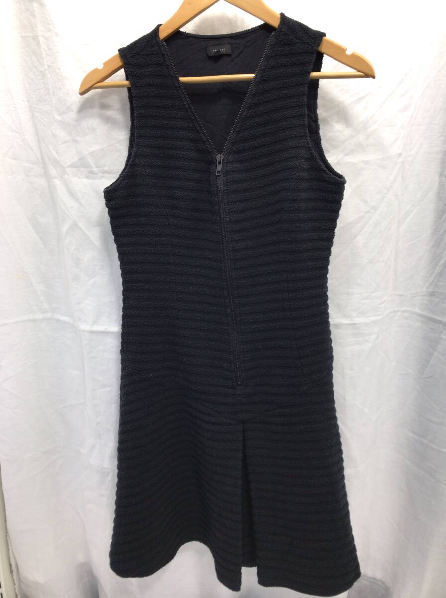theory セオリー ノースリーブワンピース ハーフジップ ブラック サイズ2 レディース F17拍卖