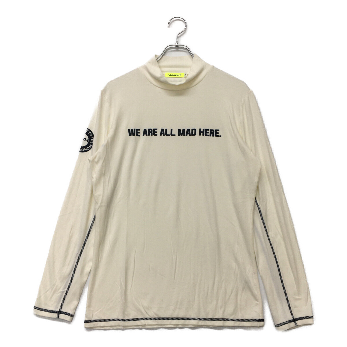 coco 中古【値下げ】ビバハート VIVA HEART メンズ 長袖シャツ 50(L) 白 ホワイト モックネック レターパックプラス発送可 110832拍卖