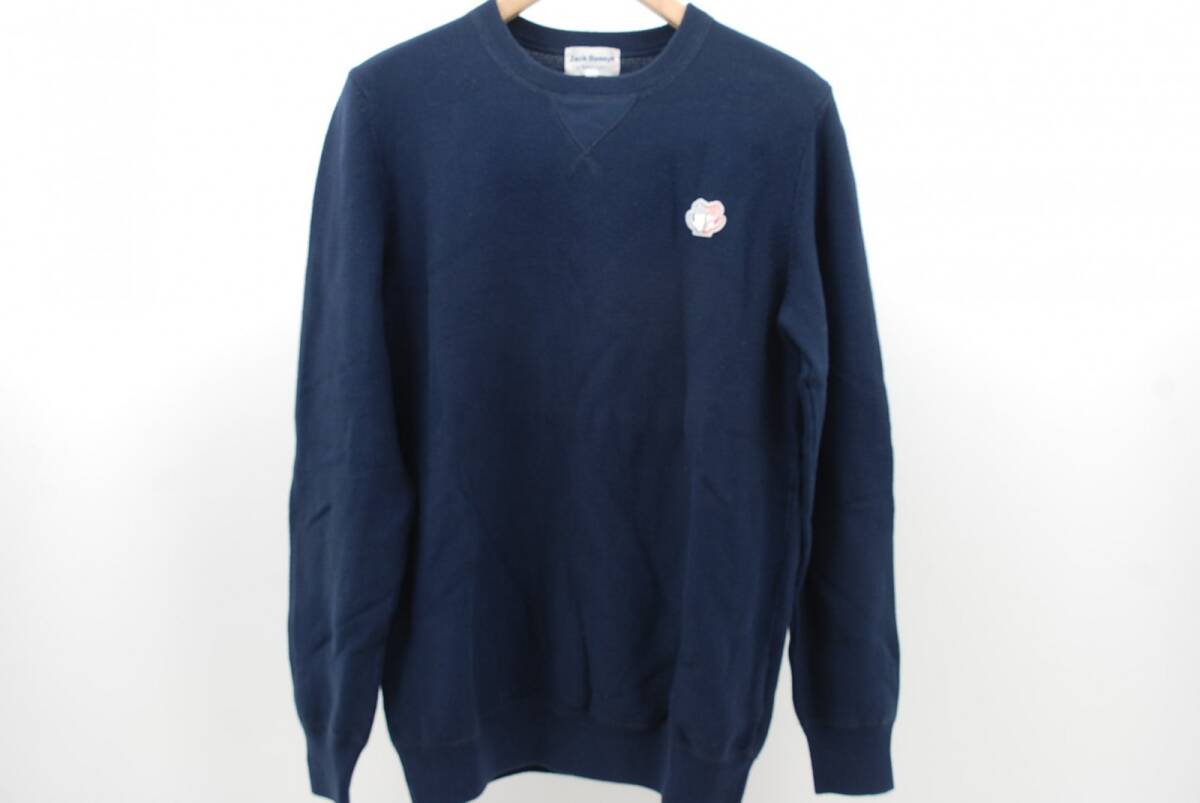 coco 中古【値下げ】 ジャックバニー Jack Bunny!! メンズ セーター 5(L) 紺 長袖 コットン レターパックプラス発送可 61716拍卖