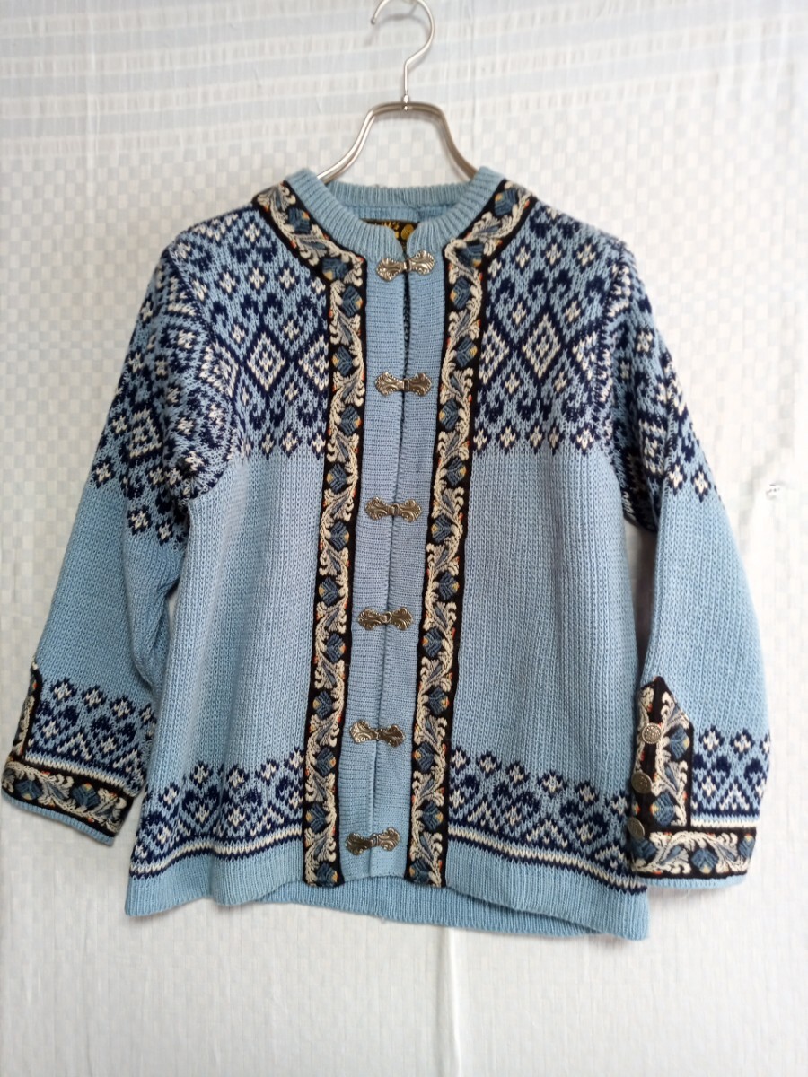 11297 ★★ Nordic ノルディック カーディガン ノルウェー製 ヴィンテージ拍卖