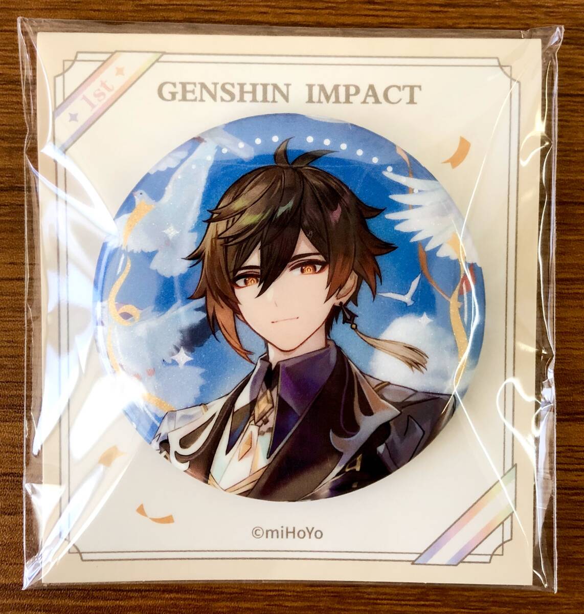 【美品】原神-鍾離〈一周年記念シリーズ缶バッジ〉【未開封】拍卖