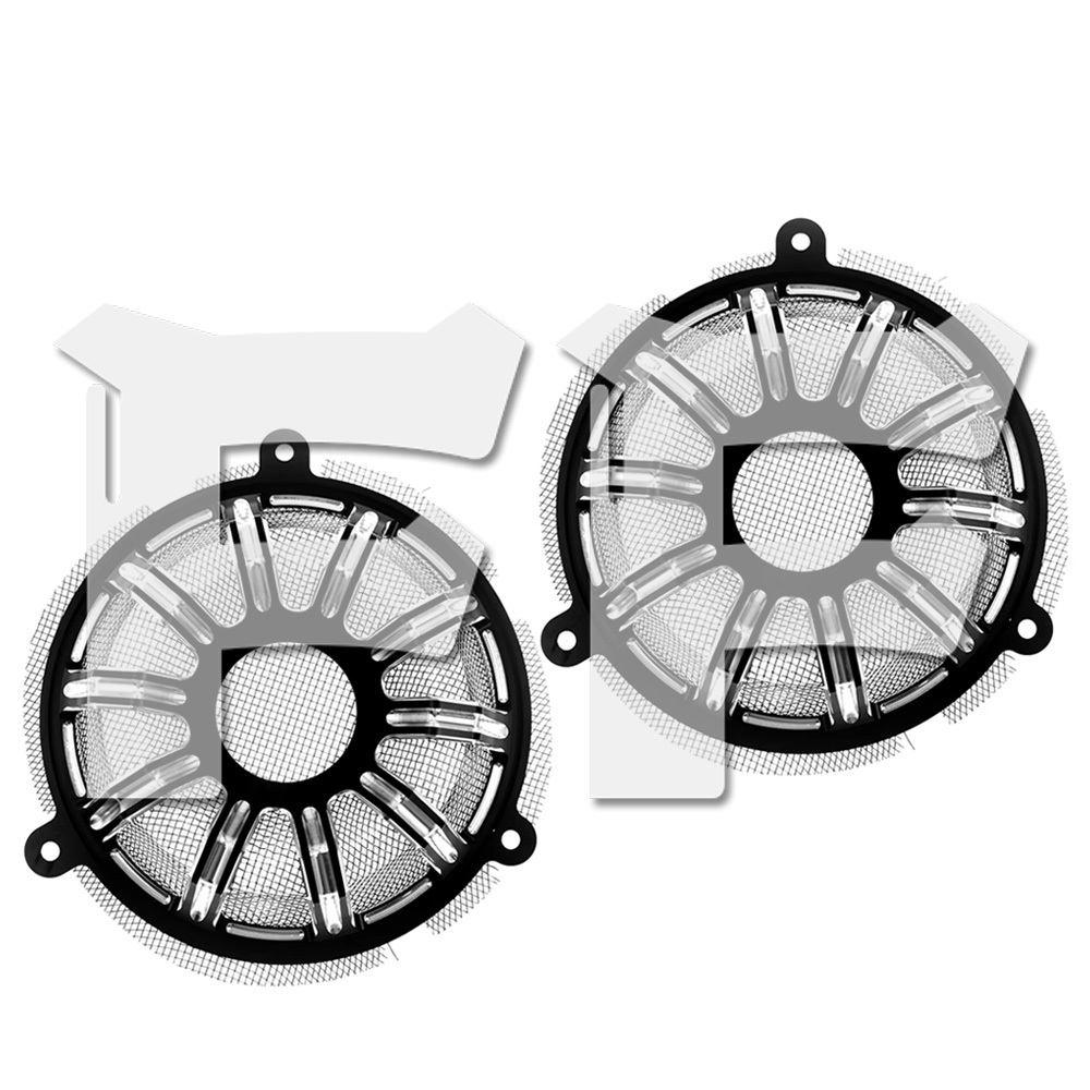 ハーレー ツーリング エレクトラ ストリート トライ CVO 14年-UP ホーンカバー スピーカーカバー アルミ合金 CNC パーツ拍卖