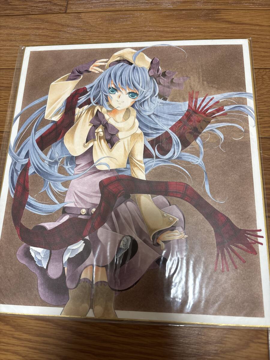 色紙 イラスト 手描きイラスト オリジナル 女の子 大色紙拍卖