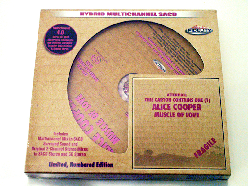 新品・廃盤 Audio Fidelity SACD SACD Alice Cooper Muscle Of Love Stereo & 4.0 Quadraphonic Steve Hoffman アリス・クーパー拍卖