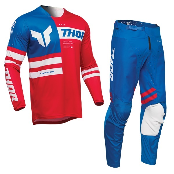 L/34インチ MXウエア 上下セット THOR LAUNCH PATRIOT レッド/ホワイト/ブルー ジャージ&パンツ モトクロス 正規輸入品 WESTWOODMX 25sp拍卖