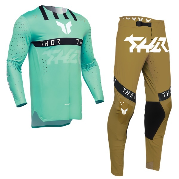 M/30インチ MXウエア 上下セット THOR SPORT FLITE ミント/コッパー ジャージ&パンツ モトクロス 正規輸入品 WESTWOODMX 25sp拍卖