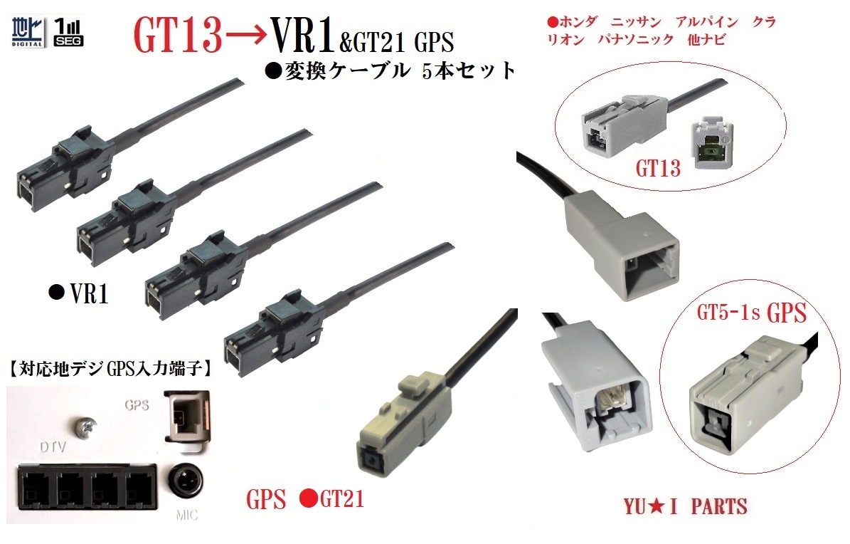 アルパイン ケンウッド 彩速ナビ GT13-VR1 変換ケーブル GT5-GT21 変換ケーブル拍卖
