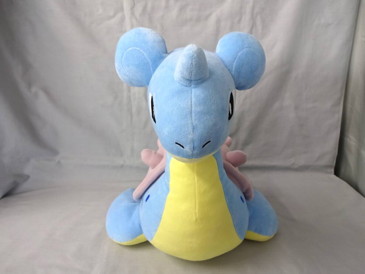 ポケモン めちゃでかラプラスぬいぐるみ 高さ:約32cm 幅:約29.5cm 奥行:約38cm 竜 水 氷 青 ポケットモンスター拍卖