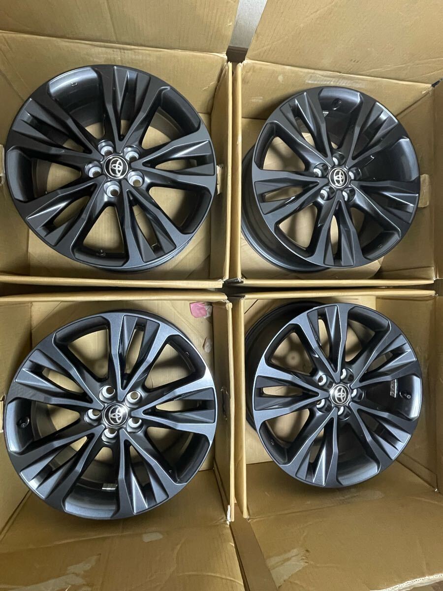 トヨタ カローラツーリング W×B 純正ホイール4本17インチ 7.5J+50 pcd 100-5H 4本拍卖