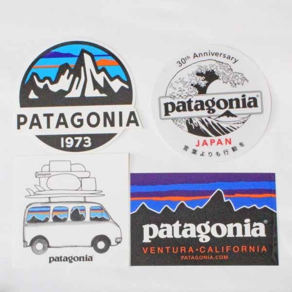 訳有 パタゴニア ステッカー 4種セット PATAGONIA STICKERS SET フィッツロイ ベンチュラ 北斎 30周年 サーフバン 車 スコープ シール 新品拍卖