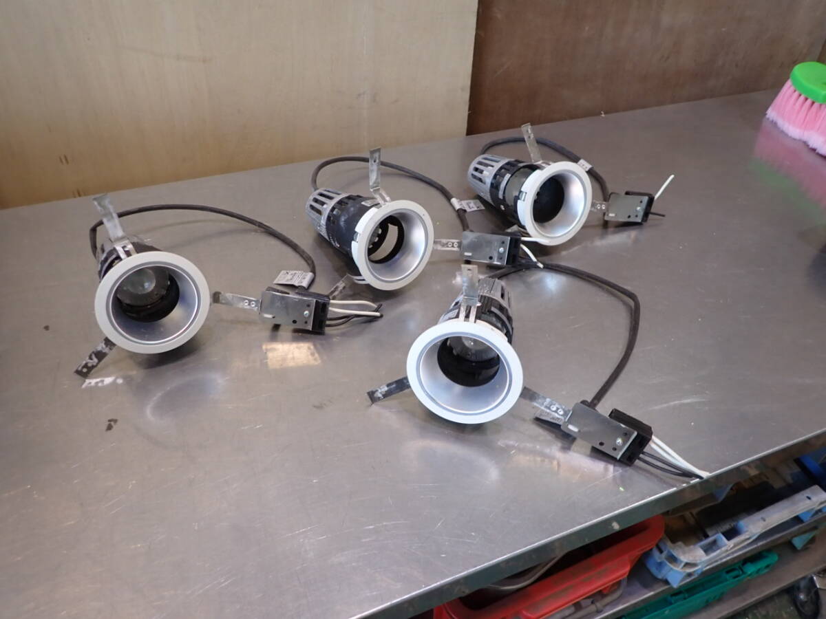 021501 マックスレイ製 角度調整可能 ダウンライト MD20541-00 LED電球付き 交換可能 4個セット 佐拍卖