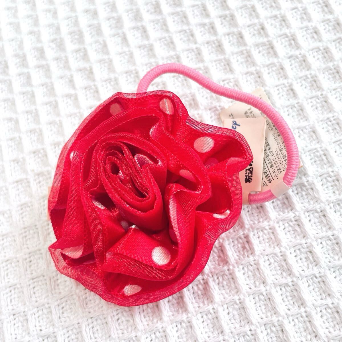 新品ディズニーランドDisney ヘアアクセサリー ディズニーリゾート2007年ミニーちゃん限定ディズニーシー赤カチューシャ用ヘアゴム5周年拍卖