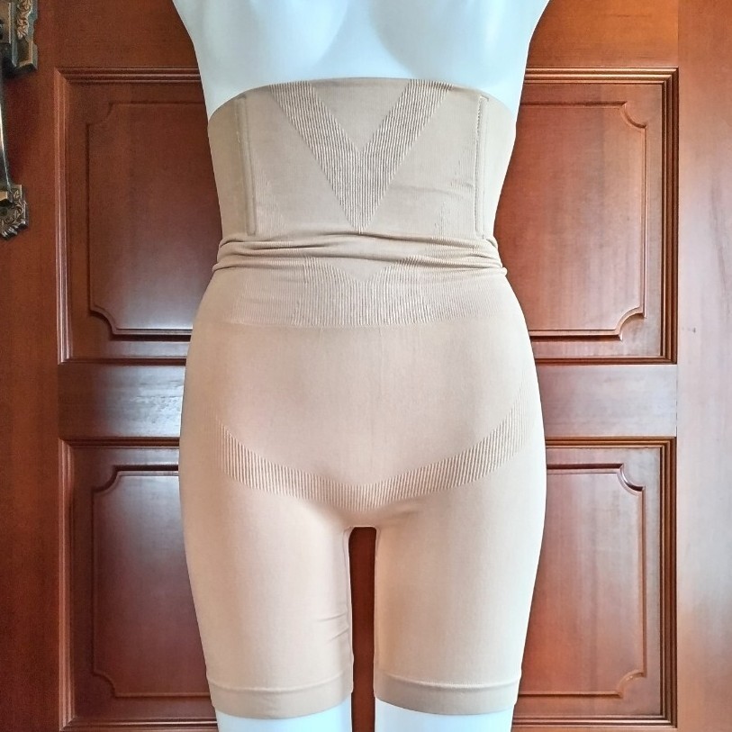 ハイウエストシェイプアップ 骨盤矯正 補正下着 ベージュ Lサイズ拍卖