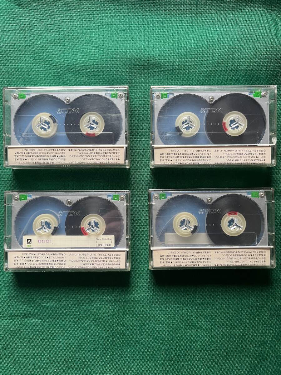 2502-1★TDK★MA-R 90★緑ツメ★カセットテープ★メタルテープ★TYPE IV (METAL) ★当時物★ビンテージ★4本 まとめて★クリックポスト発送拍卖