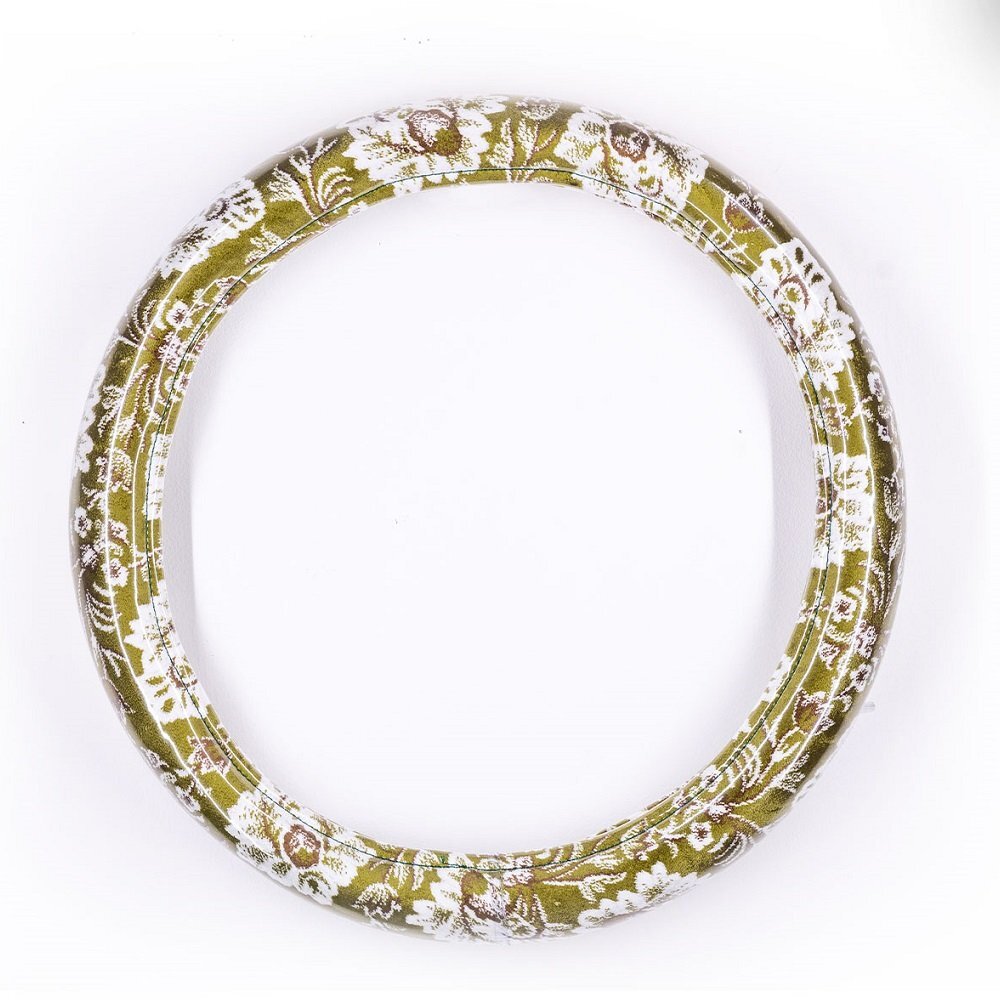 新格子 極太ハンドルカバービニール付き グリーン 2HL(47~48cm)/スーパーグレート フルコンファイター/ステアリング【送料800円】拍卖