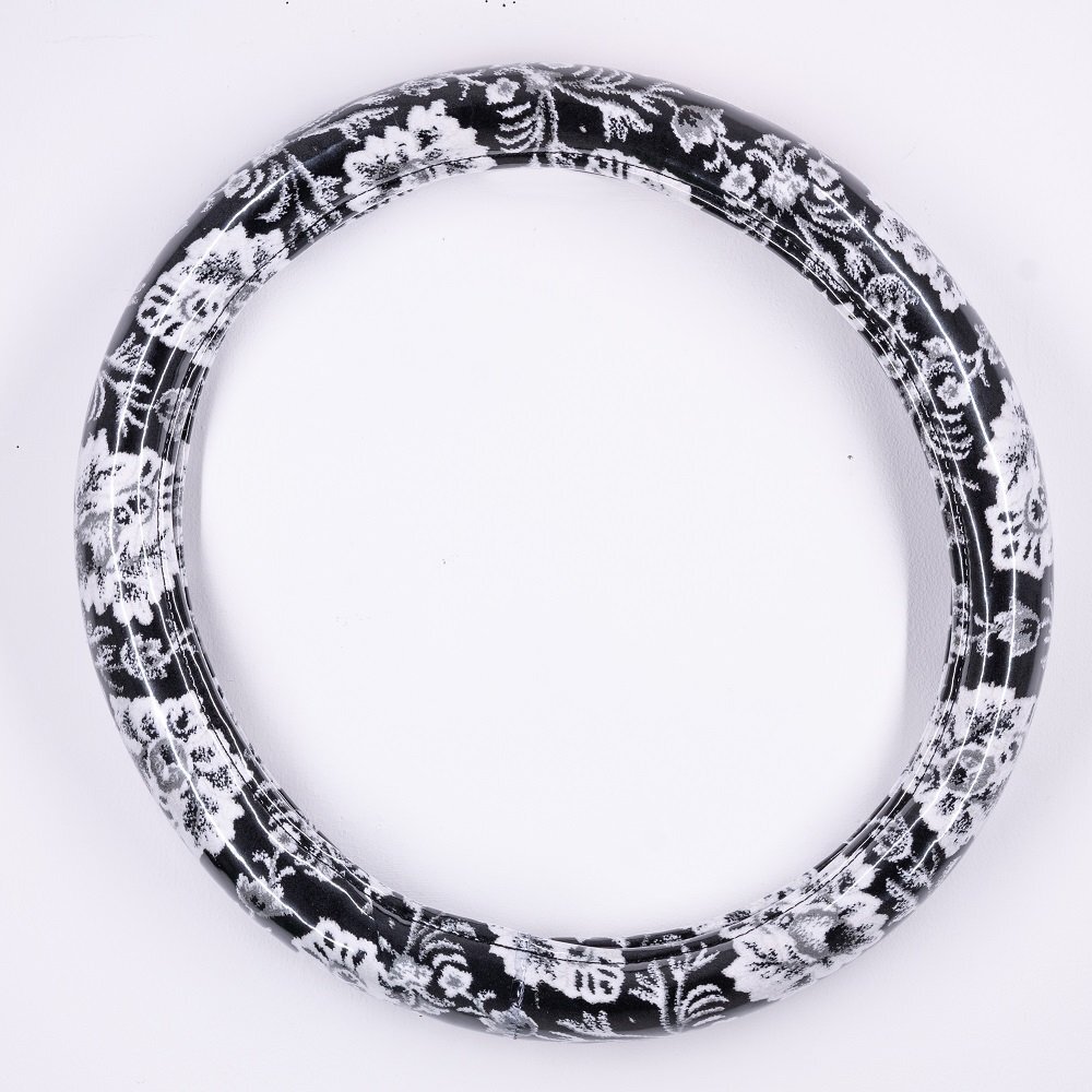 新格子 極太ハンドルカバービニール付き ブラック 2HL(47~48cm)/プロフィア テラヴィ クルージングレンジャー/ステアリング【送料800円】拍卖