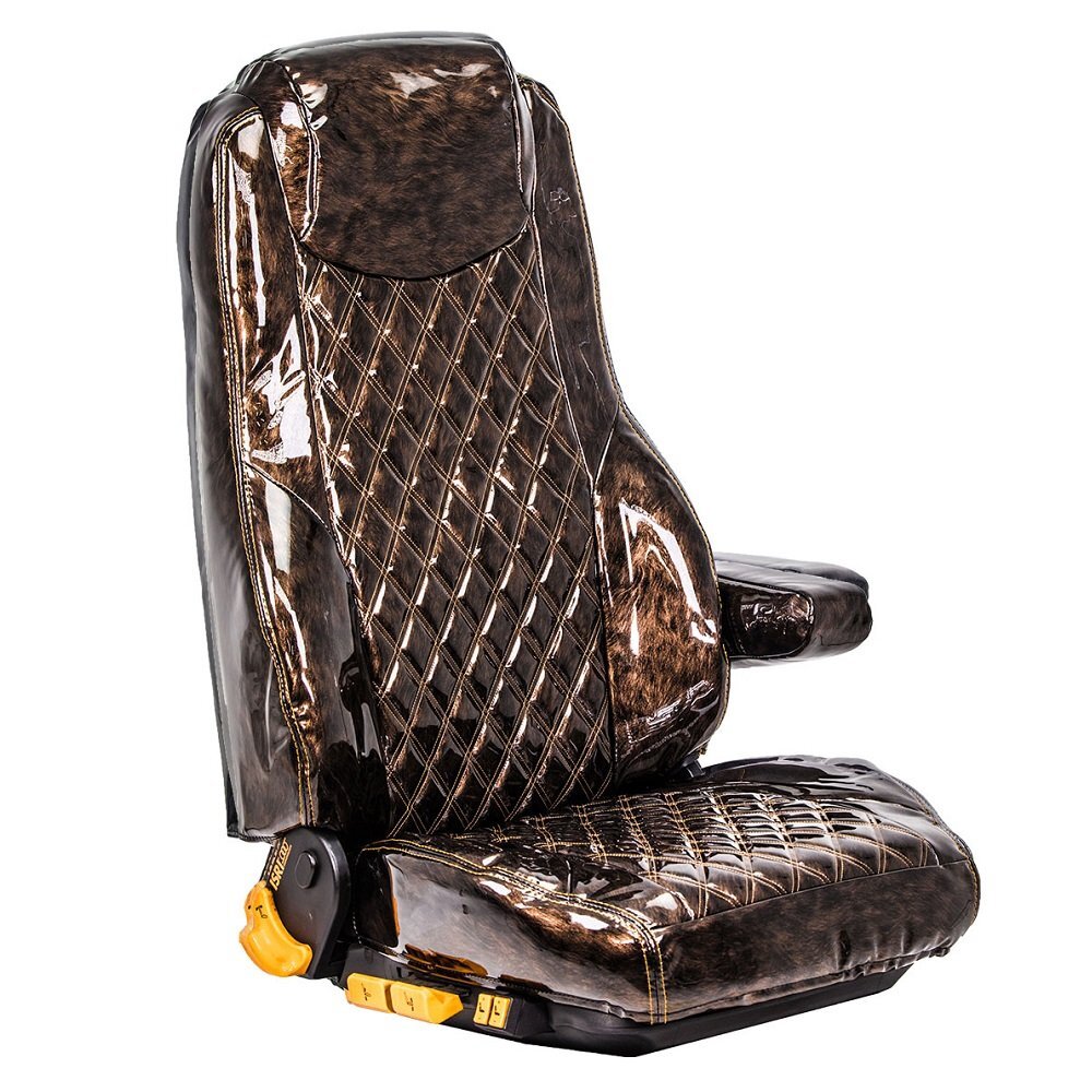 トラック用品 内装 鼓星 オリオン シートカバー ブラウン【助手席のみ】 ファイブスターギガ R2/1~ 【送料800円】拍卖