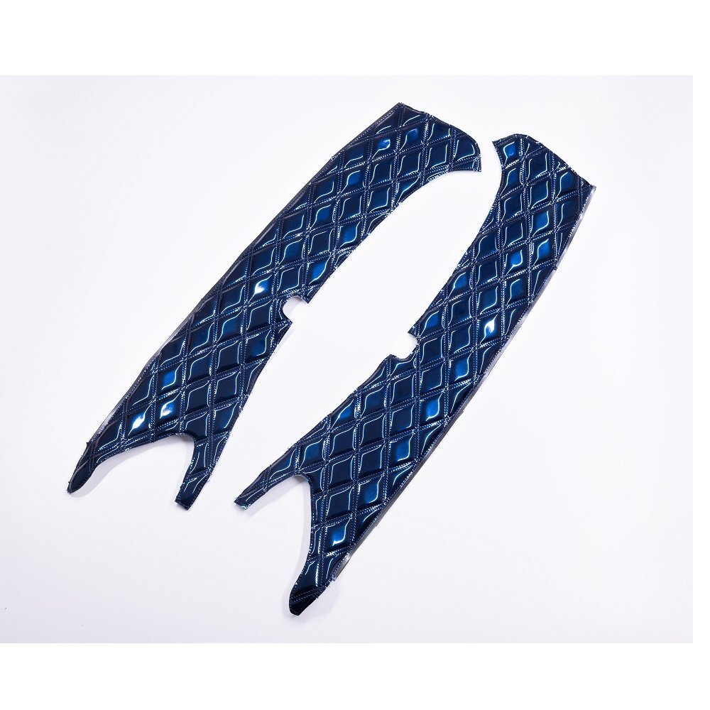 トラック用品 内装 真月光 ピラーカバー ネイビー いすゞ 07ギガ H019/05~ ピラーグリップ無 【送料800円】拍卖