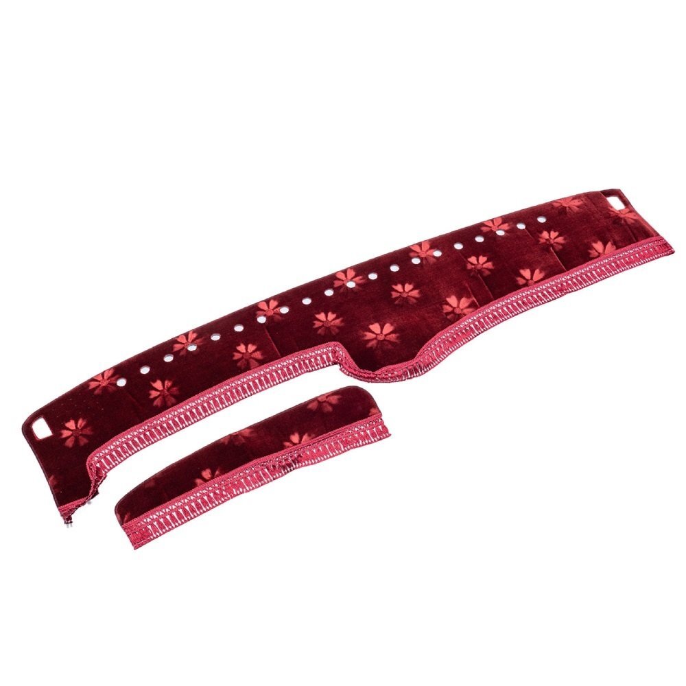 トラック用品 内装 金華山 コスモス ダッシュマット ダークレッド いすゞ 07エルフワイド H30/10~ センサー付(110)【送料800円】拍卖