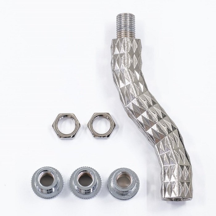 トラック用品 ダイヤカットエクステンション オフセット30mm M12×1.25 延長100mm/ギアノブ シフトチェンジ【メール便送料300円】拍卖