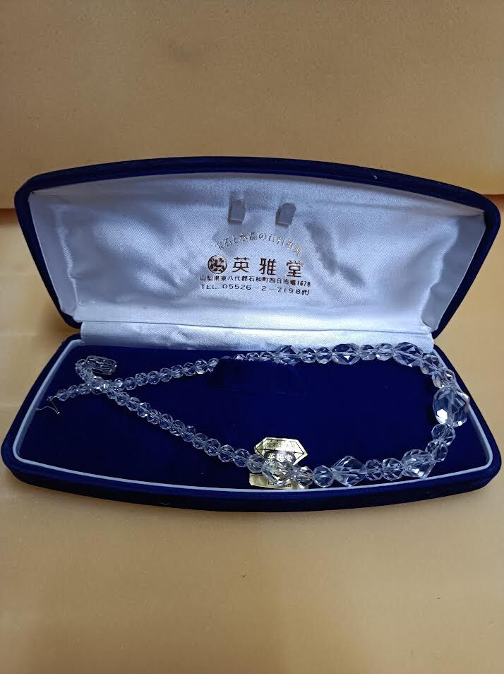 水晶 ◆ ネックレス ◆ 全長40㎝ 【 保管104 】拍卖