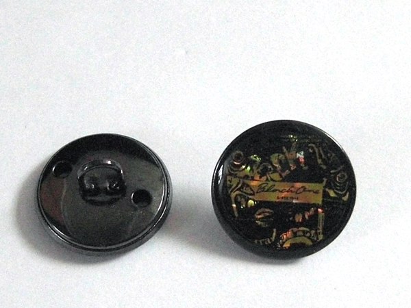 ♪新品♪学生服ボタン”BLACK-ONE”★黒×金色★ 1個 エボキ拍卖