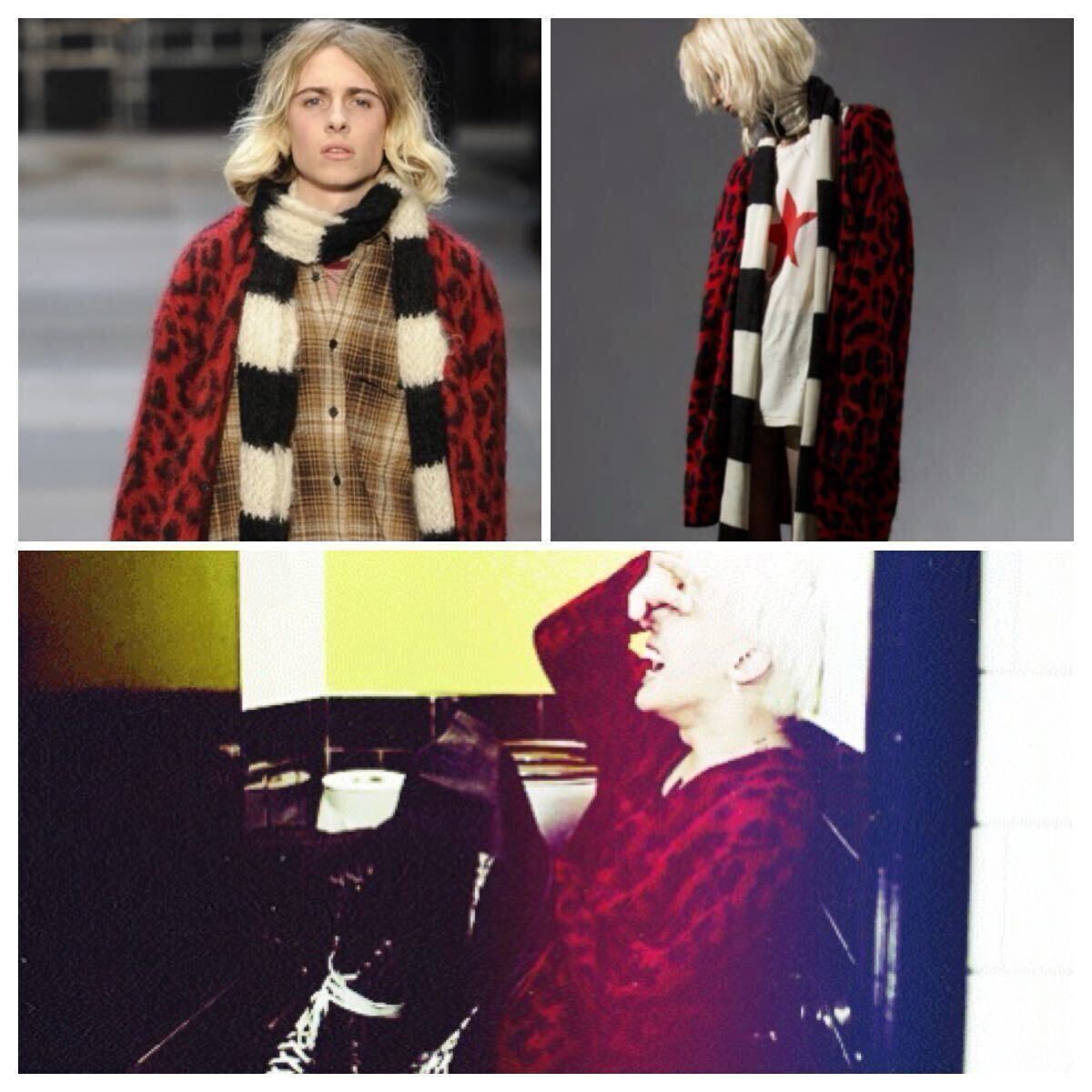 美品 GARCONS INFIDELES ギャルソン インフィデレス ベイビーキャット ヒョウ柄 レオパード モヘアカーディガン/bigbang G-DRAGON K-POP拍卖