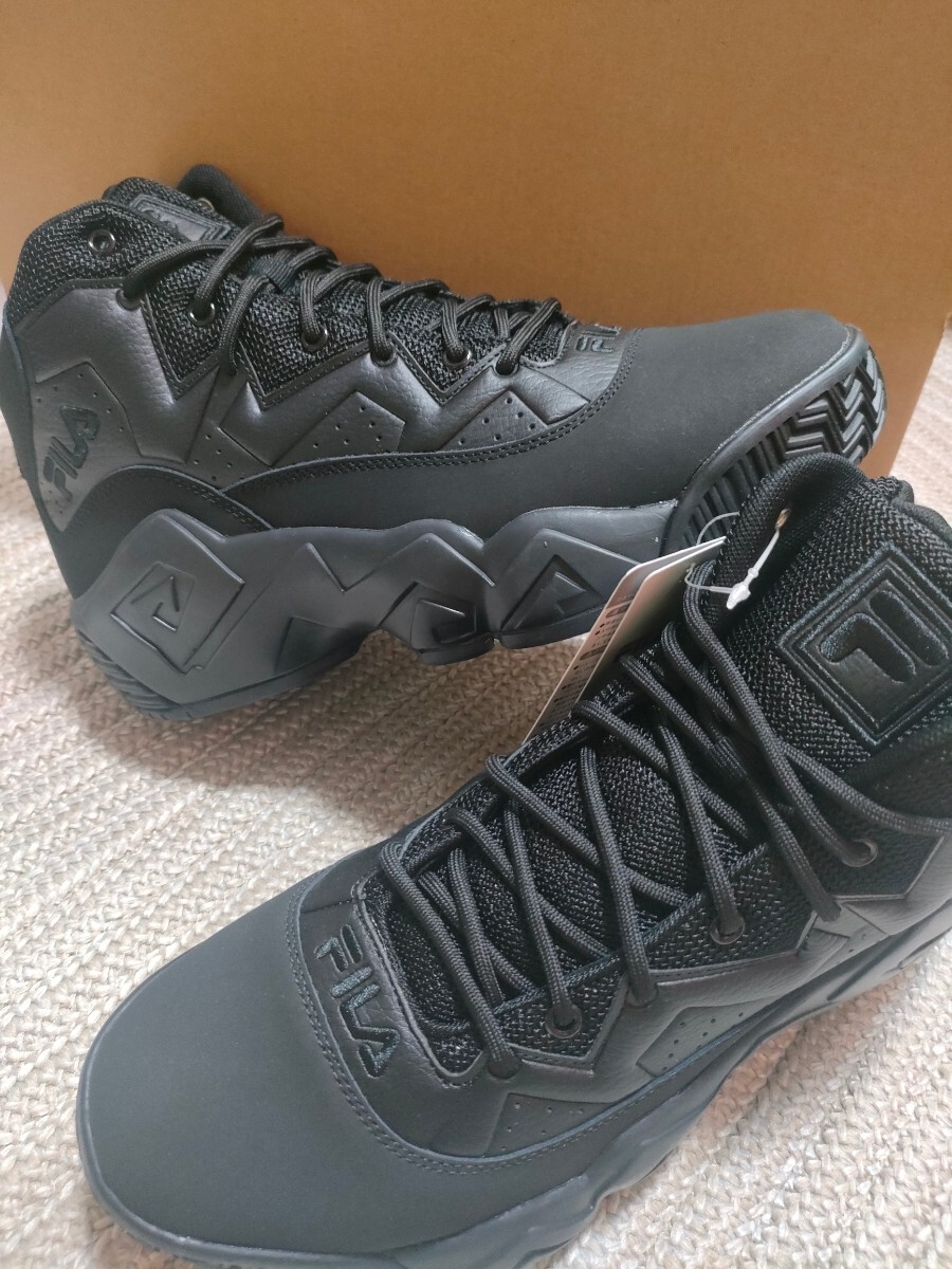 新品 定価15400 FILA MB 30cm US12 フィラ マッシュバーン オールブラック 黒 スニーカー バッシュ 天然皮革 レザー 90s メンズ拍卖