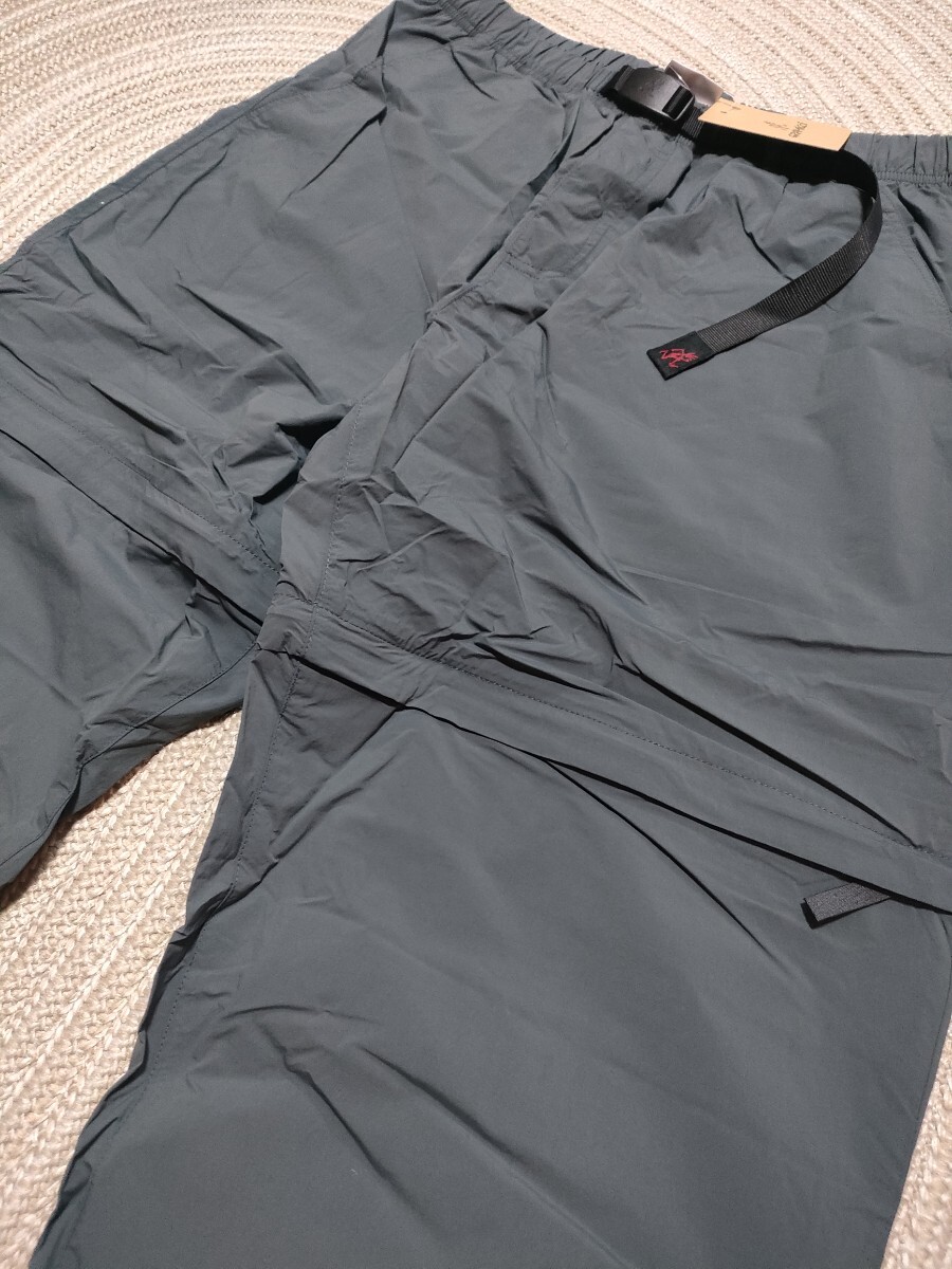 新品 定価16500 GRAMICCI 2way コンバーチブル ナイロン ロングパンツ L スレートブルー グレー グラミチ メンズ 拍卖