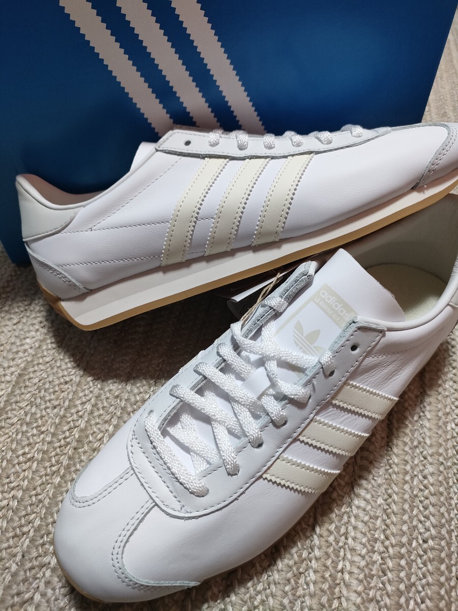 新品 未使用 adidas COUNTRY OG W 29.5cm アディダス オリジナルス カントリー ホワイト 白 スニーカー 復刻 2024年製 天然皮革拍卖