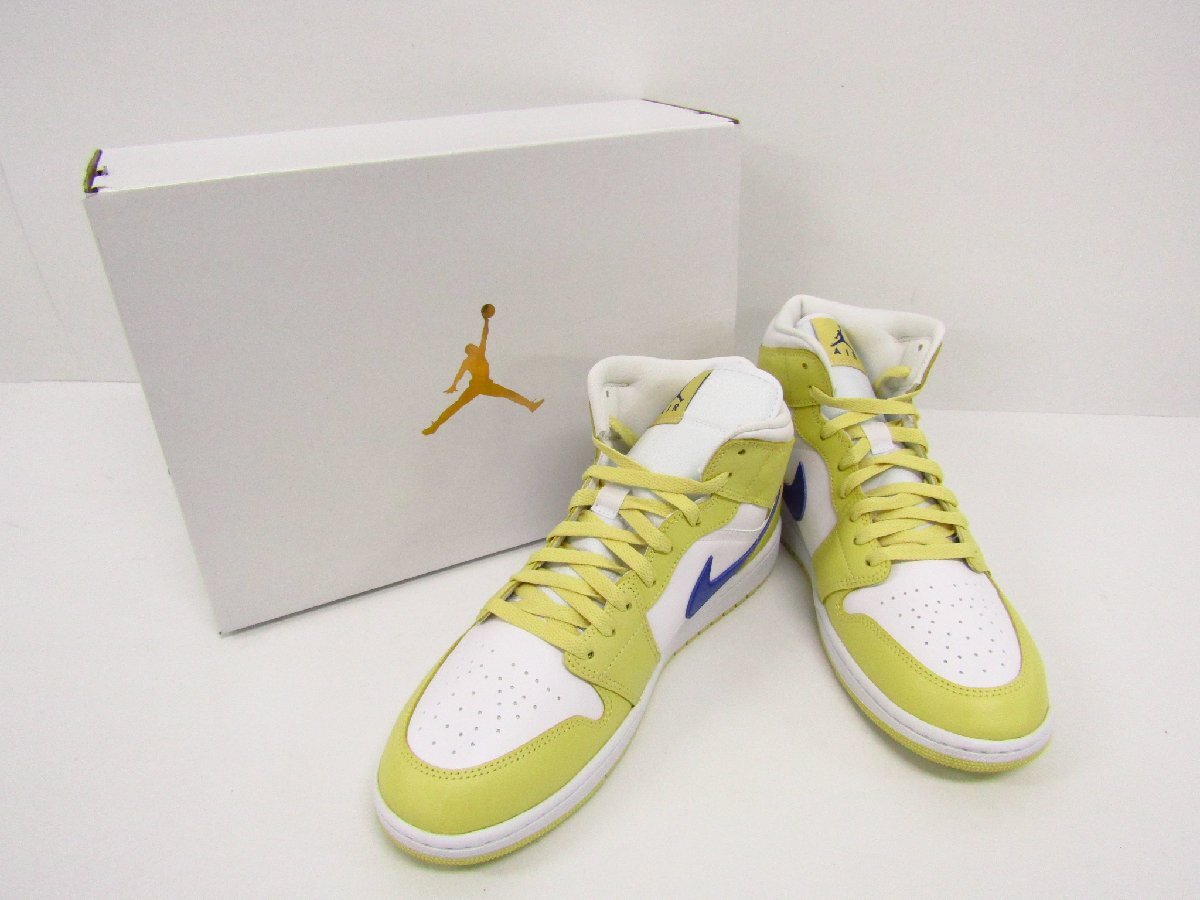 NIKE ナイキ AIR JORDAN 1 MID BQ6472-701 レモンウォッシュ SIZE:29.0cm★SH7833拍卖