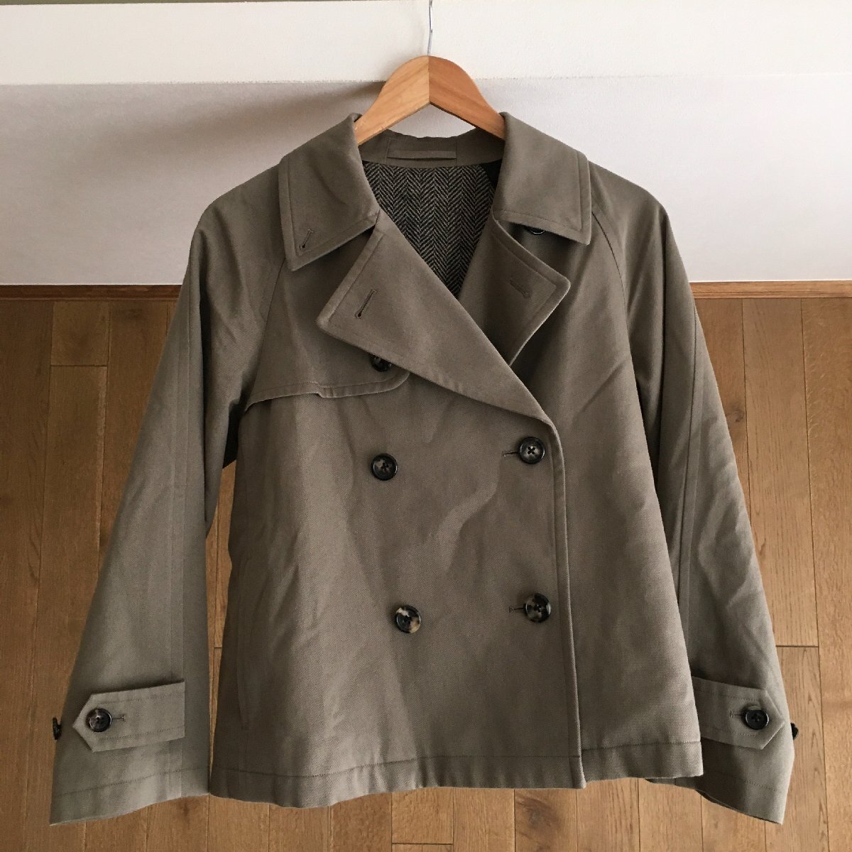 美品 MARGARET HOWELLマーガレットハウエル COTTON WOOL COATING コート1 578-9212007拍卖