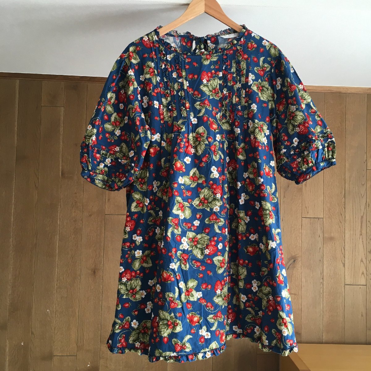 即決 極美品 PINK HOUSEピンクハウス ベリー柄 ワンピースF TM拍卖