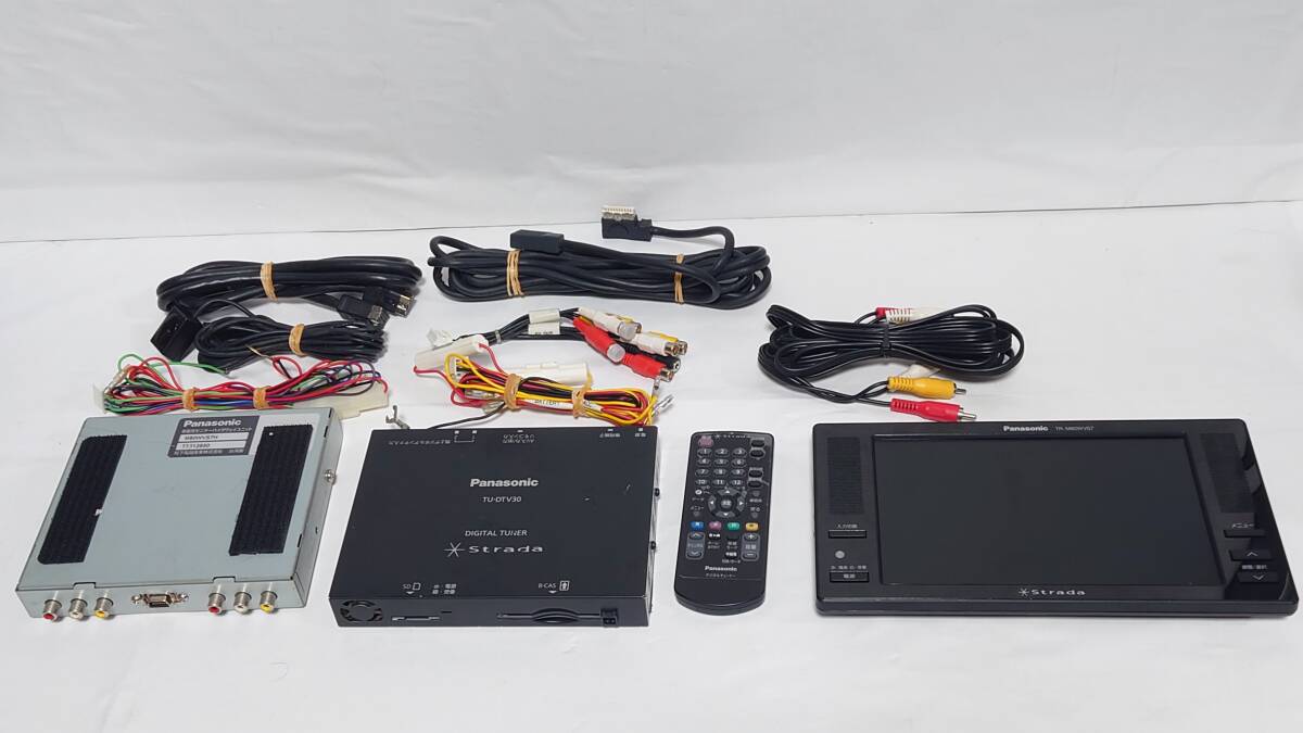 00778 パナソニック ストラーダ TR-M80WVS7 車載用 ワイド VGA 液晶カラーモニター 地デジチューナー TU-DTV30拍卖