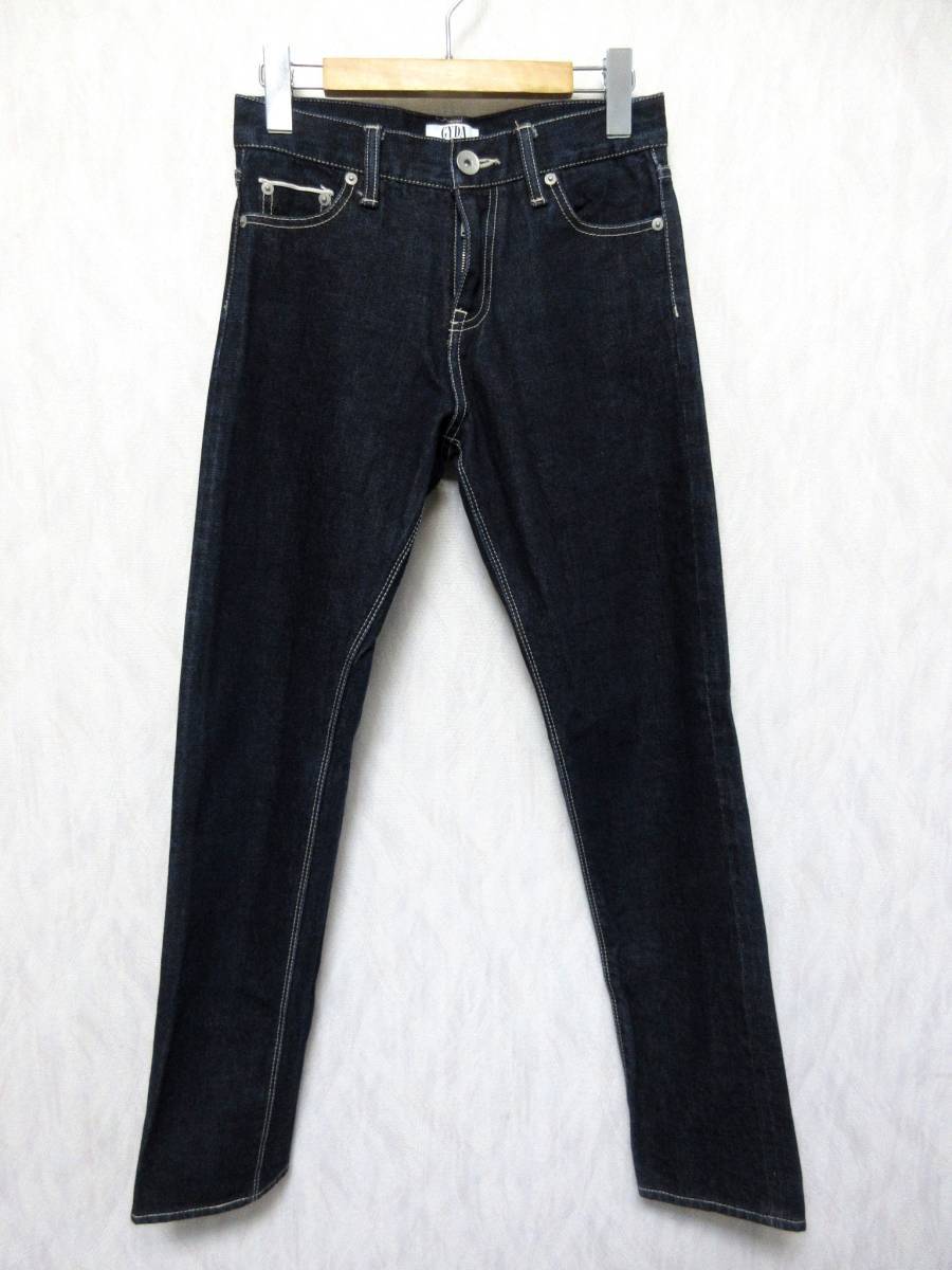 美品 ジェイダ GYDA ボーイズストレート ジーンズ レディース XS インディゴブルー kn2289拍卖