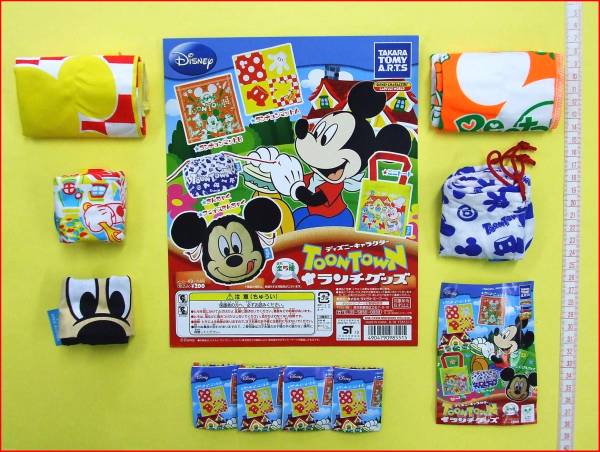 ★ガチャポン ディズニーTOON TOWNランチグッズ全5種★拍卖