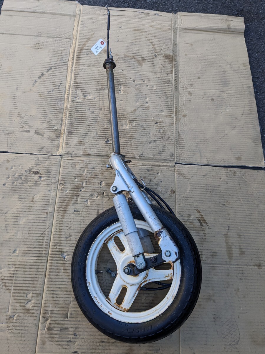 HONDA ホンダ AF09 フロント フォーク クレージュタクト 本物 クレタク ホイール ドラム ブレーキ ワイヤー サスペンション拍卖