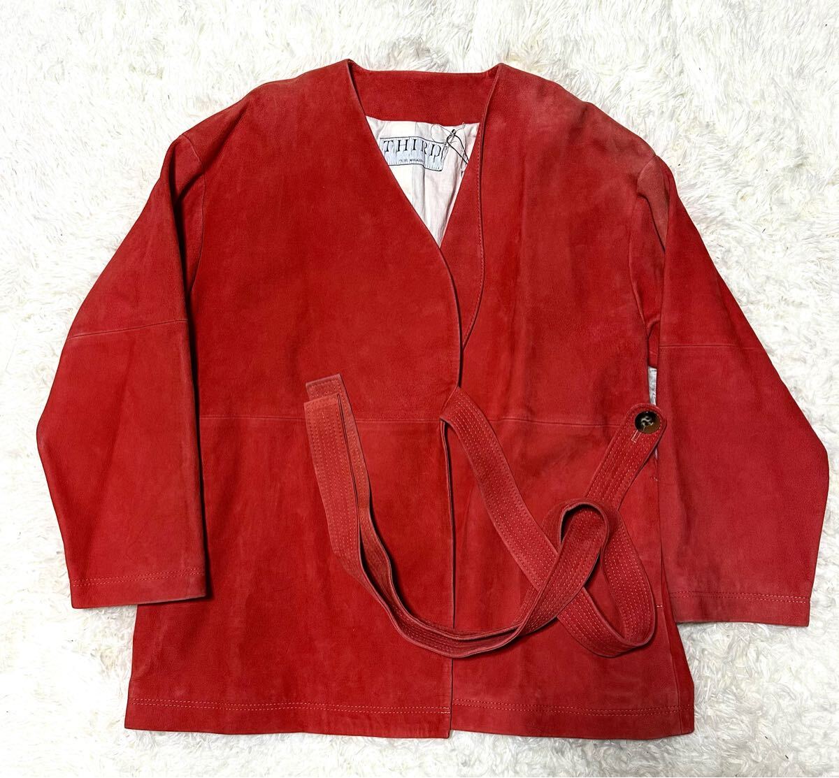 THIRD MAGAZINE サードマガジン スエードレザージャケット ブルゾン レザージャケット スエードジャケット拍卖